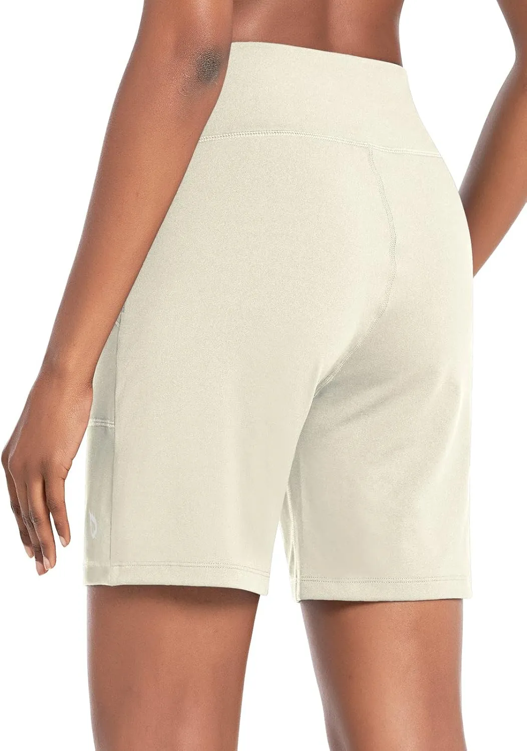 baleaf Bermuda Shorts for Women High Waisted 7'' Athletic Long Workout Running Shorts with 3 Pockets
