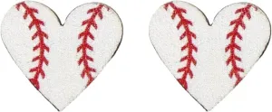 Baseball Earrings for Women Heart Sports Studs Earrings Player Sports Fan Gift Jewelry