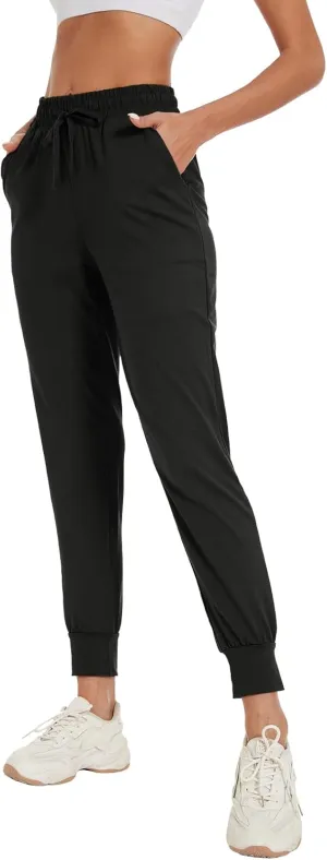 BATHRINS Women Tapered Joggers with Pockets  Casual Yoga High Waist Sweatpants