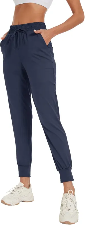 BATHRINS Women Tapered Joggers with Pockets  Casual Yoga High Waist Sweatpants