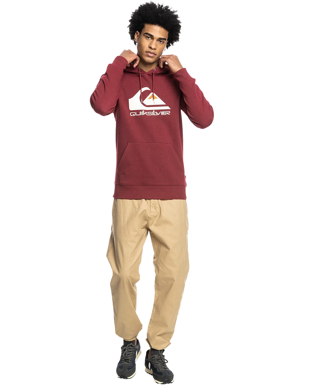 Big Logo Hoodie in Ruby Wine