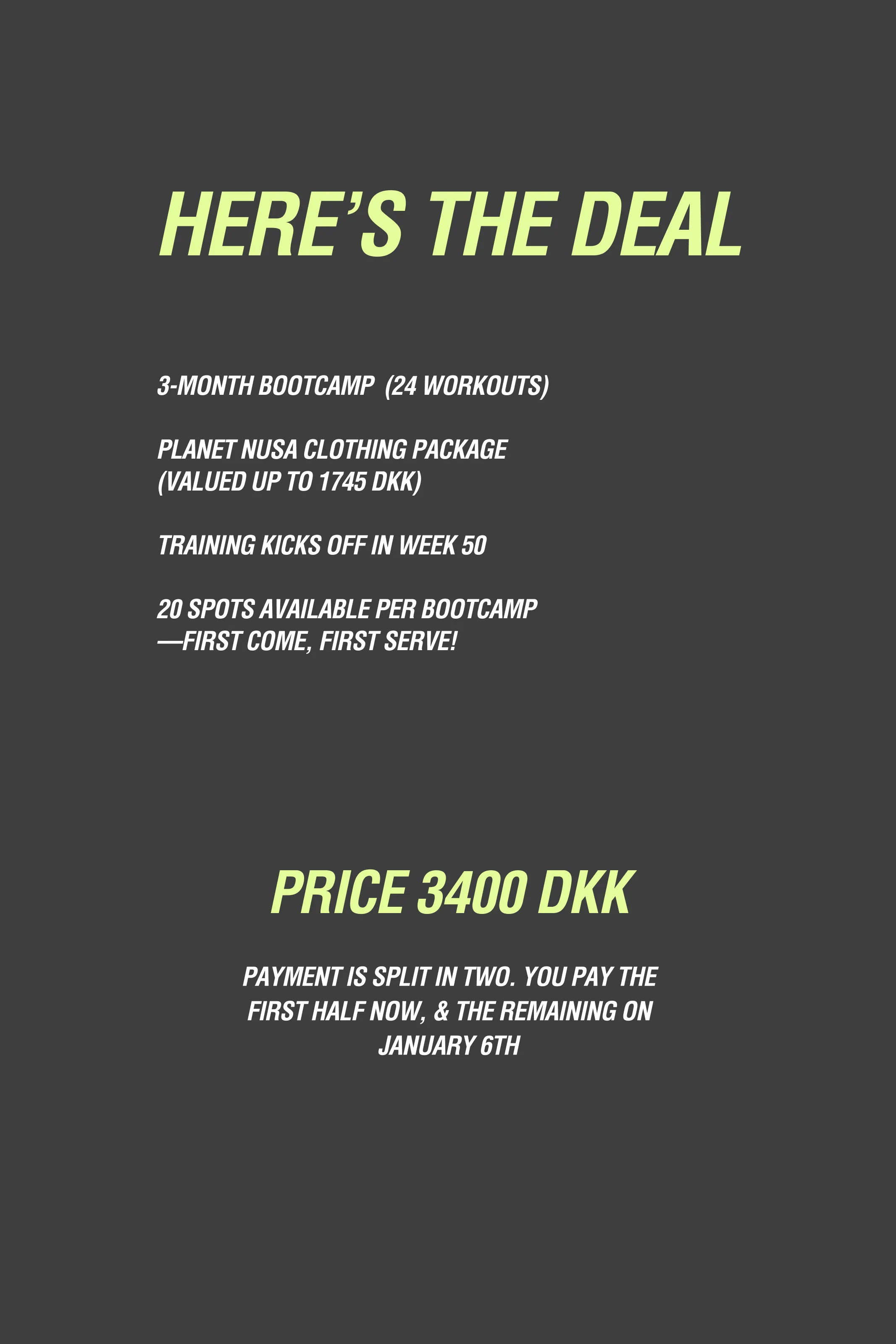 BOOTCAMP - AARHUS