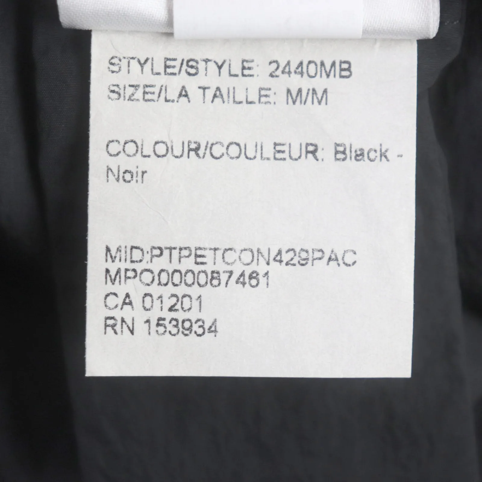 Canada Goose Faber Wind Hoody Jacket Black M