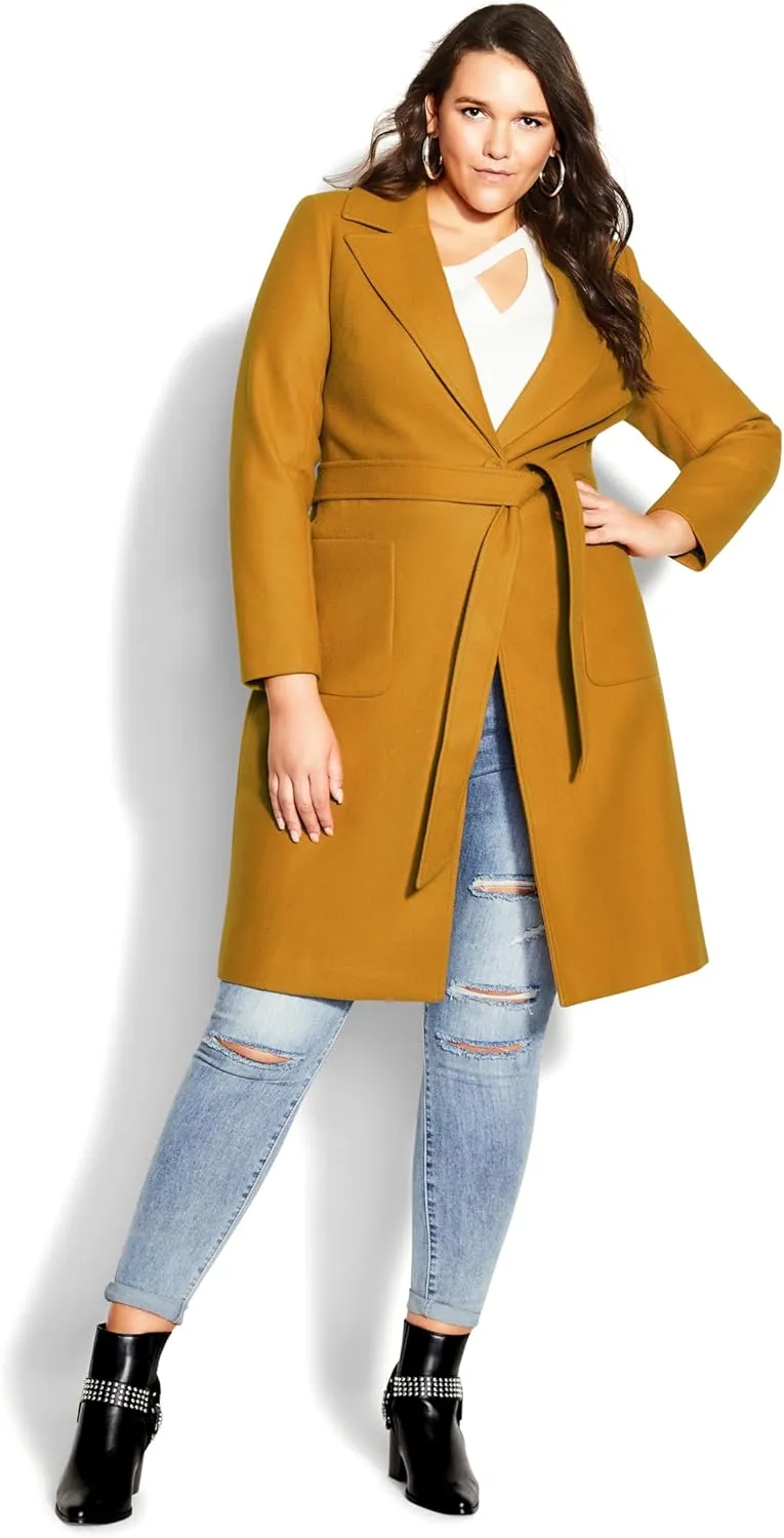 City Chic Plus Size Coat, Abigail Coat