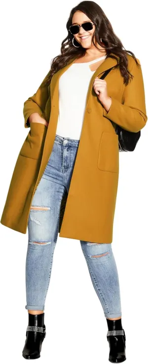 City Chic Plus Size Coat, Abigail Coat