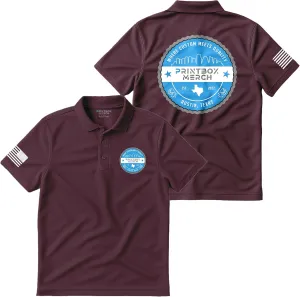 Custom Polo Shirts for Men, Add Any Logo or Text, Mens Polo Shirts Perfect for Golf, Work, Leisure, Short Sleeve Shirt