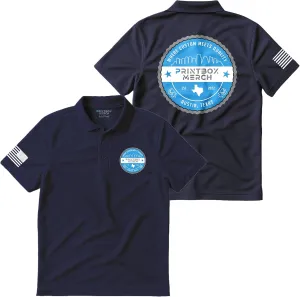 Custom Polo Shirts for Men, Add Any Logo or Text, Mens Polo Shirts Perfect for Golf, Work, Leisure, Short Sleeve Shirt