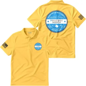 Custom Polo Shirts for Men, Add Any Logo or Text, Mens Polo Shirts Perfect for Golf, Work, Leisure, Short Sleeve Shirt