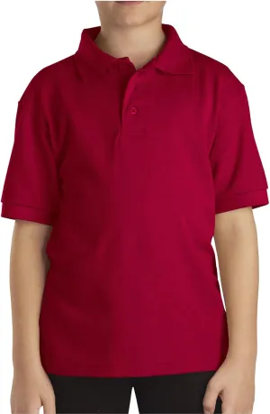 Dickies Boys' Short Sleeve Pique Polo
