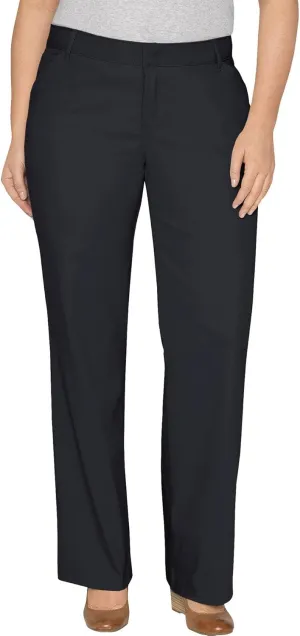 Dickies Women's Plus-Size Relaxed Straight Stretch Twill Pant