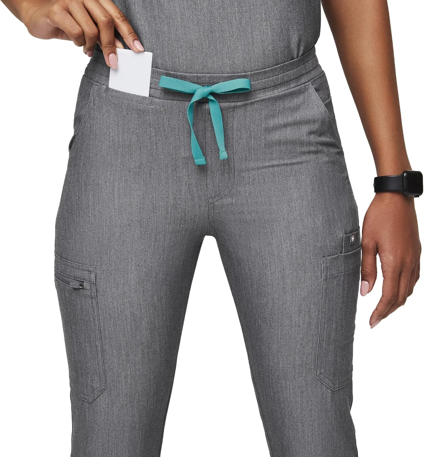 FIGS YOLA Skinny Scrub Pants for Women  Slim Fit, Straight Leg, 11 Pockets 4-Way Stretch, Anti-Wrinkle