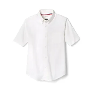 French Toast Boys School Uniform Short Sleeve Oxford Shirt - White - SE9003