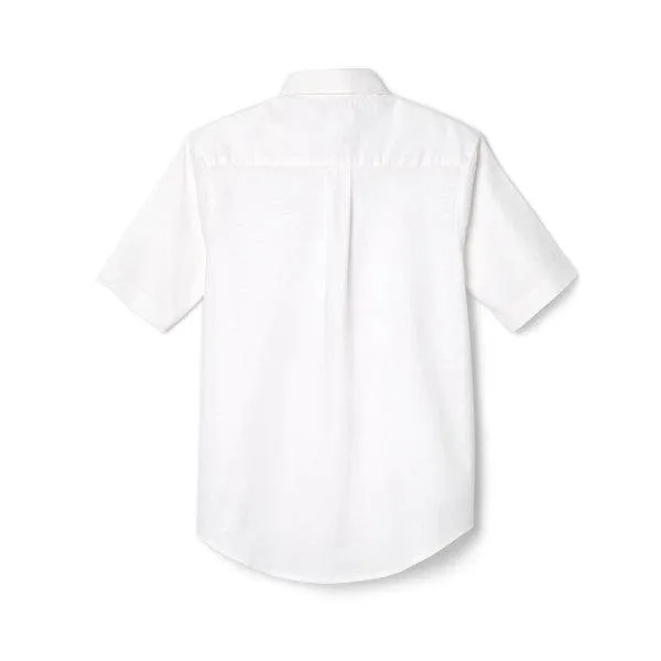 French Toast Boys School Uniform Short Sleeve Oxford Shirt - White - SE9003