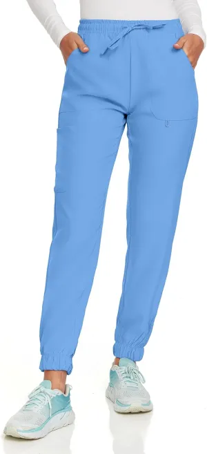 Hey Collection Mid Rise 4 Pockets Medical Scrub Jogger 4-Way Stretch