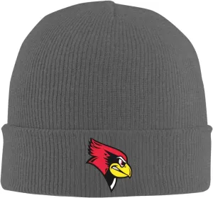 Illinois State University Logo Classic Warm Winter Knit Cap Fleece Lined Beanie Hat