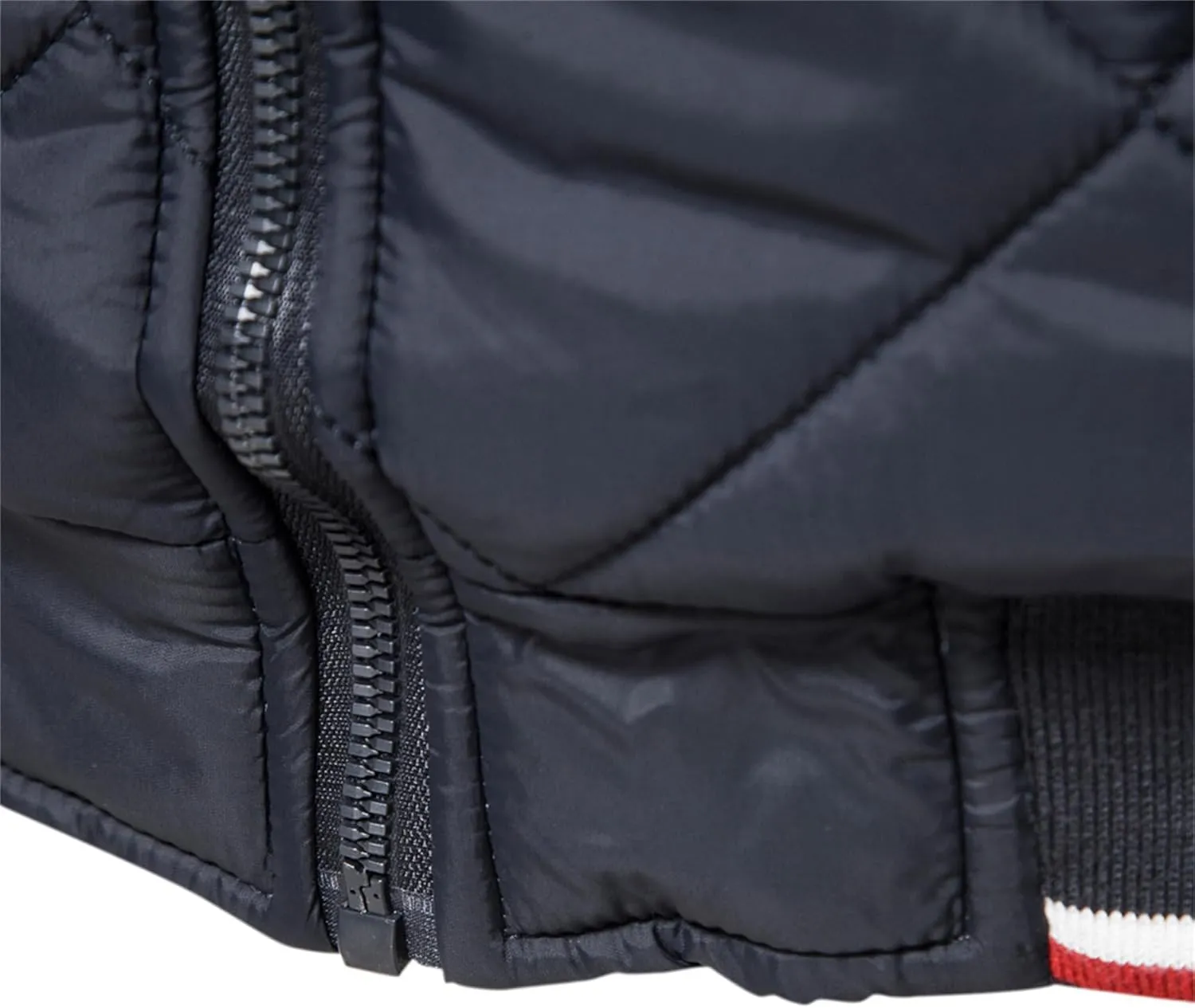 JEShifangjiusu Men'S Bomber Jacket Outwear Windproof Winter Full Zip Quilted Puffer Jacket Warm Padded Bomber Jackets Coats