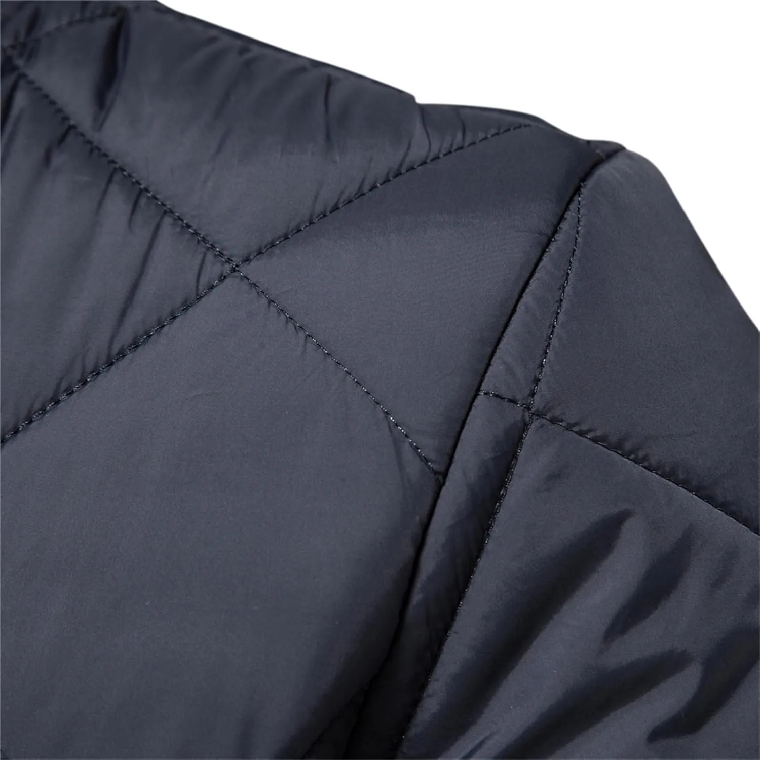 JEShifangjiusu Men'S Bomber Jacket Outwear Windproof Winter Full Zip Quilted Puffer Jacket Warm Padded Bomber Jackets Coats