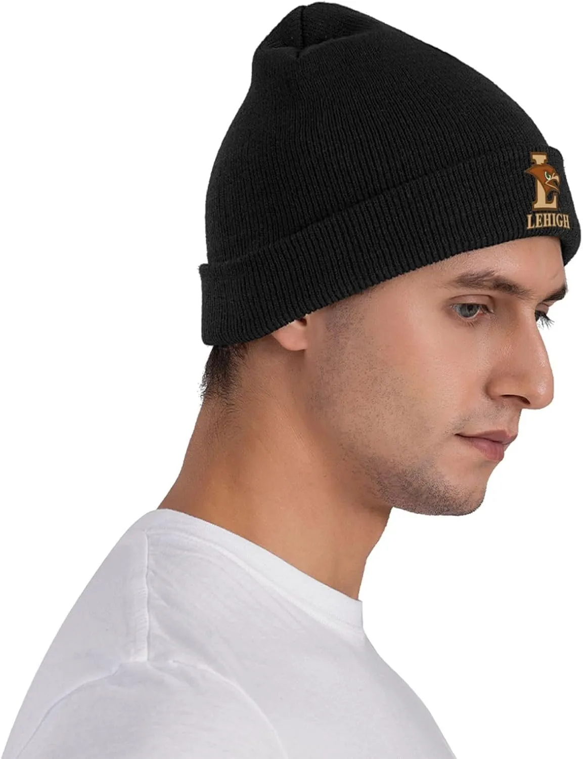 Lehigh University Logo Classic Warm Winter Knit Cap Fleece Lined Beanie Hat