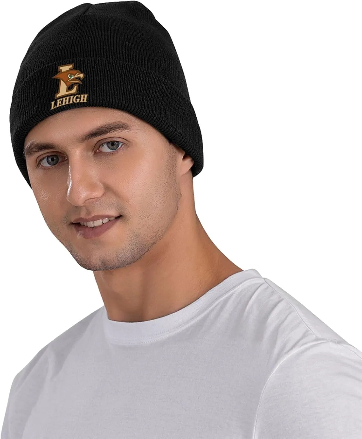 Lehigh University Logo Classic Warm Winter Knit Cap Fleece Lined Beanie Hat