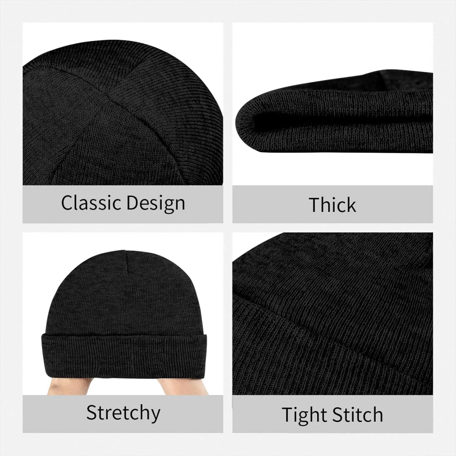 Lehigh University Logo Classic Warm Winter Knit Cap Fleece Lined Beanie Hat