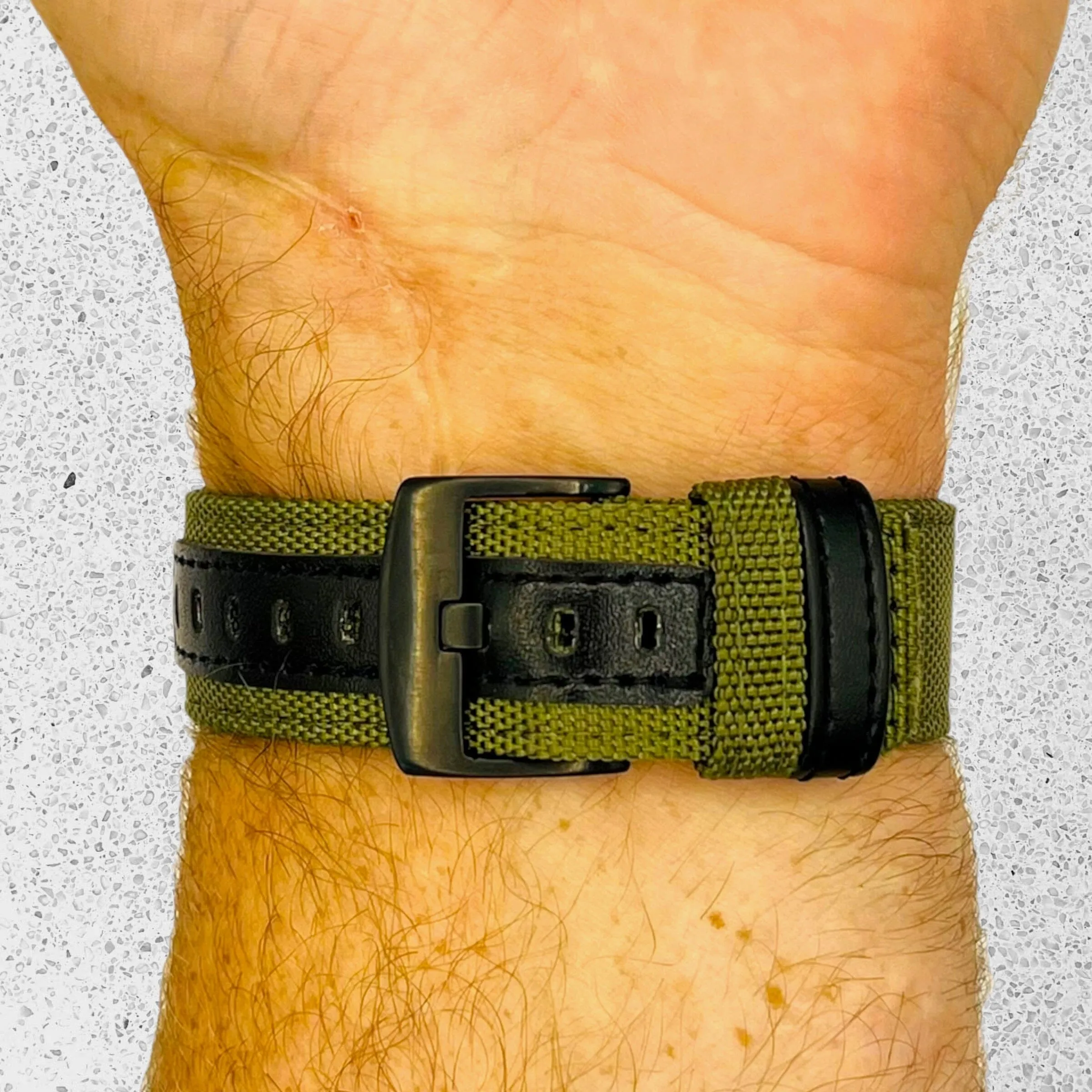 Nylon and Leather Watch Straps Compatible with Tommy Hilfiger 22mm Range