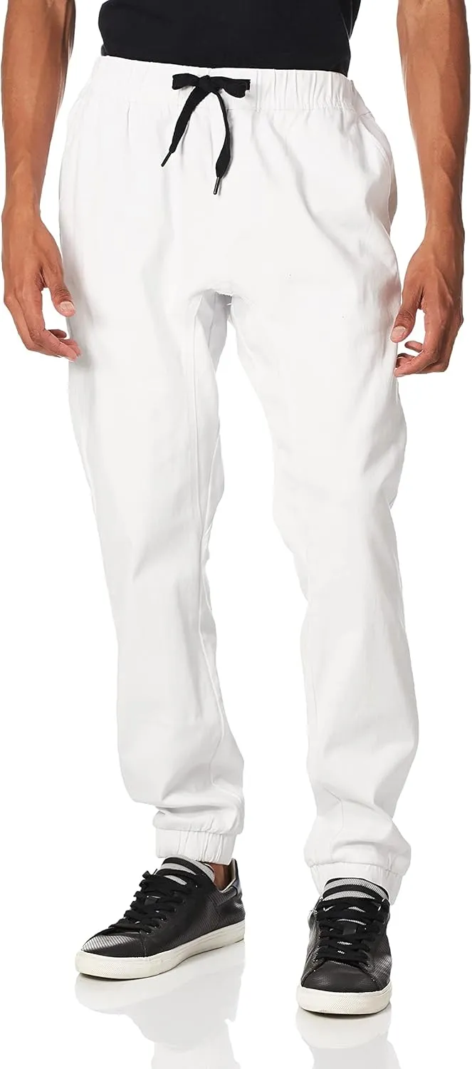 Southpole Men's Basic Stretch Twill Jogger Pants-Reg and Big & Tall Sizes