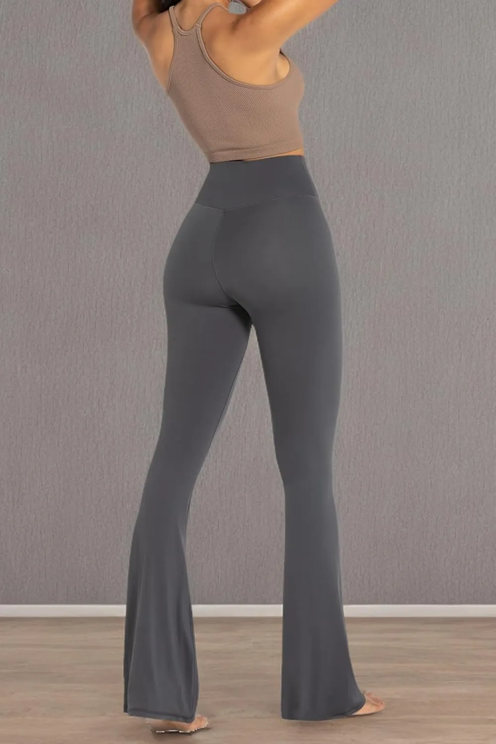 Sunzel Womens Flare Leggings No Front Seam Flare Yoga Pants with Tummy Control Crossover High Waist - 28" / 30" / 32" / 34"
