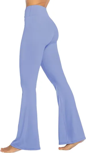 Sunzel Womens Flare Leggings No Front Seam Flare Yoga Pants with Tummy Control Crossover High Waist - 28" / 30" / 32" / 34"