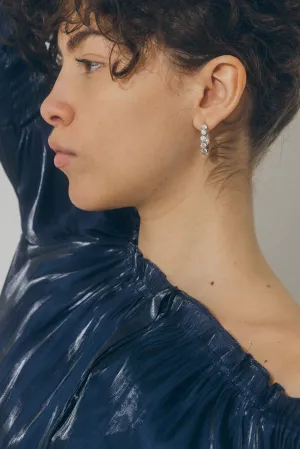 The Lab Grown Multiple Diamond Hoops with 4 Carats