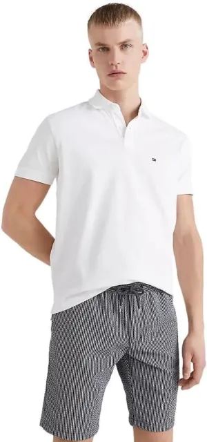 Tommy Hilfiger Men's Short Sleeve Cotton Pique Polo Shirt in Regular Fit 2024 Collection