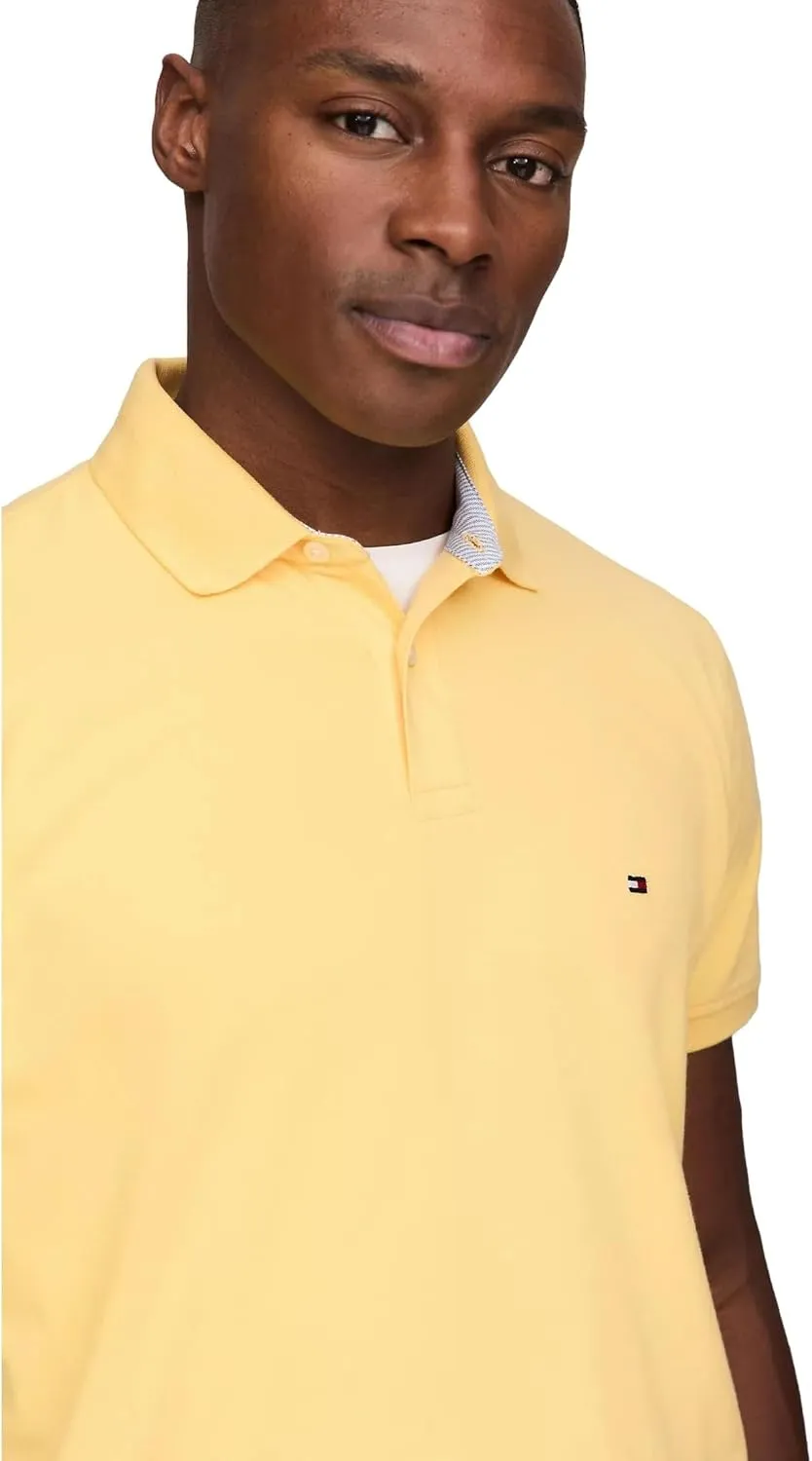 Tommy Hilfiger Men's Short Sleeve Cotton Pique Polo Shirt in Regular Fit 2024 Collection
