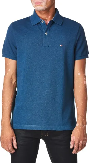 Tommy Hilfiger Men's Short Sleeve Cotton Pique Polo Shirt in Regular Fit