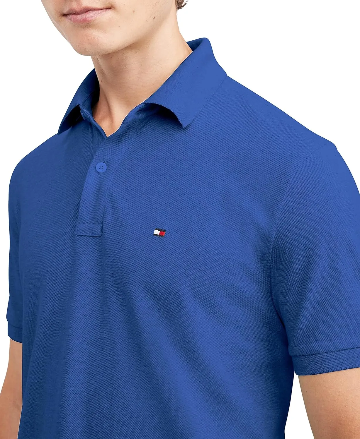 Tommy Hilfiger Men's Short Sleeve Cotton Pique Polo Shirt in Regular Fit
