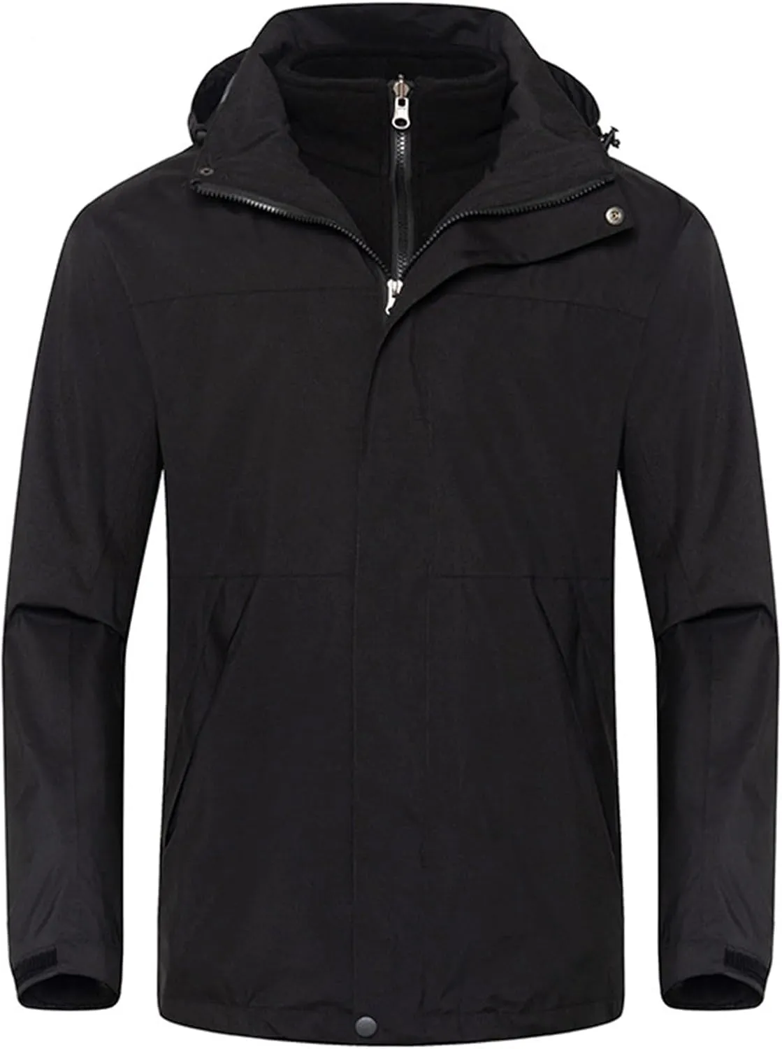 Women's 3 In 1 Winter Coat Waterproof Jacket with Removable Lining Women Warm Mountain Windbreaker Hooded Jacket